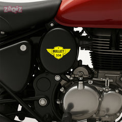 Royal Enfield Bullet 500 Winged Logo Sticker | Classic Motorcycle Badge Decal