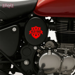 Royal Enfield MadMax Rider Logo Sticker | Biker Brotherhood Badge Decal