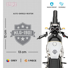 Royal Enfield MadMax Rider Logo Sticker | Biker Brotherhood Badge Decal