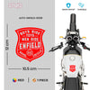 Iconic Royal Enfield Adventure Emblem Decal