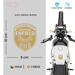 Royal Enfield RE Heritage Star Logo Sticker – Vintage Bike Tank & Side Panel Decal