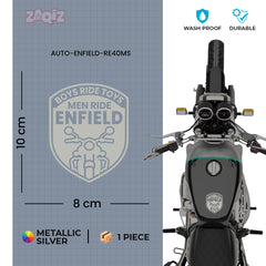 Royal Enfield RE Heritage Star Logo Sticker – Vintage Bike Tank & Side Panel Decal