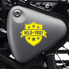 Royal Enfield MadMax Rider Logo Sticker | Biker Brotherhood Badge Decal