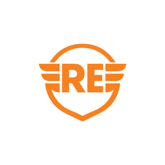 Royal Enfield RE Wings Logo Sticker for Bike Tank, Side Panel & Helmet