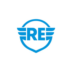 Royal Enfield RE Wings Logo Sticker for Bike Tank, Side Panel & Helmet