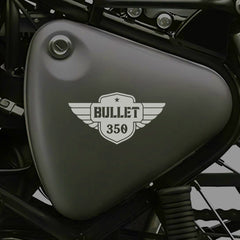 Royal Enfield Bullet 500 Winged Logo Sticker | Classic Motorcycle Badge Decal