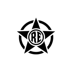 Royal Enfield RE Target Scope Logo Sticker for Bike Tank, Side Panel & Helmet