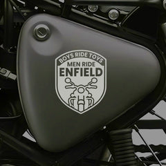 Royal Enfield RE Heritage Star Logo Sticker – Vintage Bike Tank & Side Panel Decal