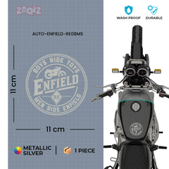 Stylish Royal Enfield Bike Emblem Decal