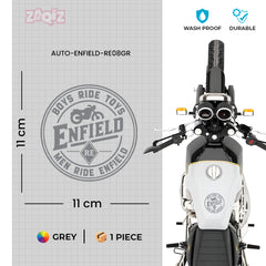 Stylish Royal Enfield Bike Emblem Decal