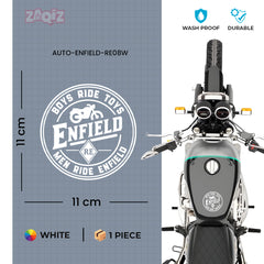 Stylish Royal Enfield Bike Emblem Decal