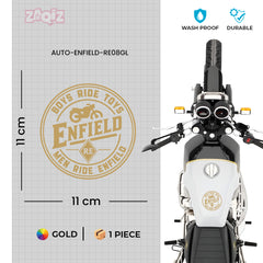 Stylish Royal Enfield Bike Emblem Decal