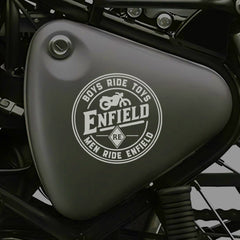 Stylish Royal Enfield Bike Emblem Decal