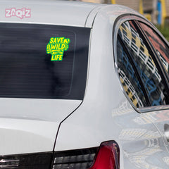 Zaqiz Save Animals and Wildlife Stickers – Awareness Stickers for Everyone