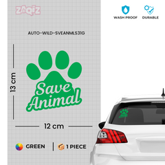 Wildlife Care Advocate Sticker for Road Safety