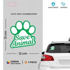 Wildlife Care Advocate Sticker for Road Safety