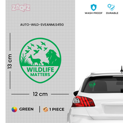 Zaqiz Save Wildlife Stickers – Protect Animals, Birds, and Nature Together