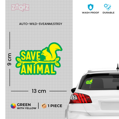 Compact Wildlife Conservation Decal
