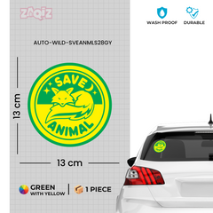 Durable Wildlife Protection Emblem Sticker