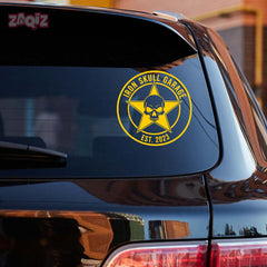 Zaqiz Stickers – Bold Star Skull Garage Decals