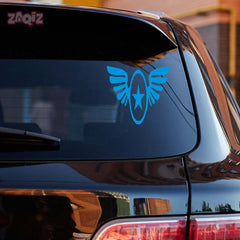 Zaqiz Stickers – Aviation Style Winged Star Emblems