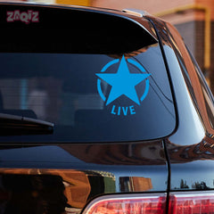 Zaqiz Stickers – Retro Wing Star Logo Decals