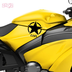 Zaqiz Stickers – Retro Wing Star Logo Decals