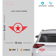 Zaqiz Stickers – Premium Star Wings Stickers for Cars & Bikes