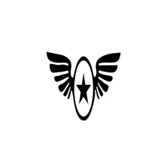 Zaqiz Stickers – Aviation Style Winged Star Emblems