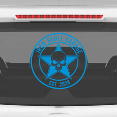 Zaqiz Stickers – Bold Star Skull Garage Decals