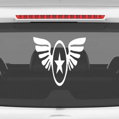 Zaqiz Stickers – Aviation Style Winged Star Emblems