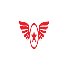 Zaqiz Stickers – Aviation Style Winged Star Emblems