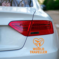 zaqiz World Traveller Sticker – Fly with Passion