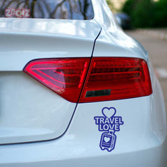 zaqiz Travel Love Sticker – Journey with Heart