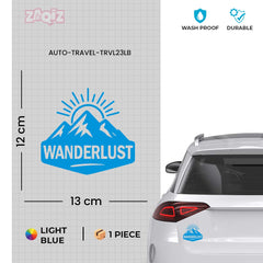 zaqiz Wanderlust Sticker – Adventure in Every Horizon