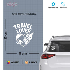 zaqiz Travel Lover Sticker – Explore the World with Heart