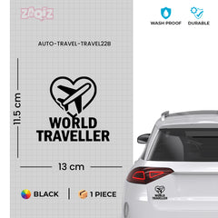 zaqiz World Traveller Sticker – Fly with Passion