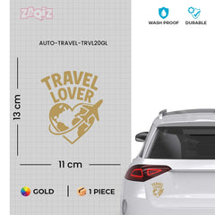 zaqiz Travel Lover Sticker – Explore the World with Heart