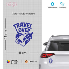 zaqiz Travel Lover Sticker – Explore the World with Heart