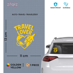zaqiz Travel Lover Sticker – Explore the World with Heart