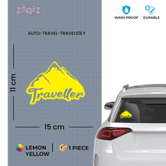 Stylish Globe Trotter Decal for Vehicles