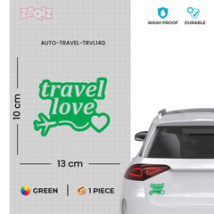 zaqiz Travel Love Sticker – Wanderlust in Style