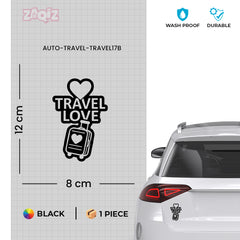 zaqiz Travel Love Sticker – Journey with Heart