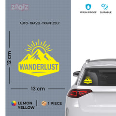 zaqiz Wanderlust Sticker – Adventure in Every Horizon