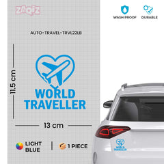 zaqiz World Traveller Sticker – Fly with Passion