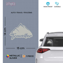 Stylish Globe Trotter Decal for Vehicles