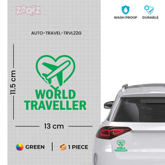 zaqiz World Traveller Sticker – Fly with Passion