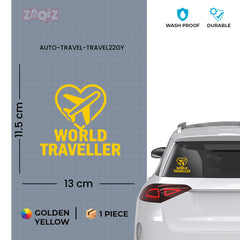 zaqiz World Traveller Sticker – Fly with Passion