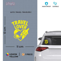 zaqiz Travel Lover Sticker – Explore the World with Heart