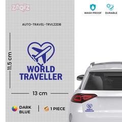 zaqiz World Traveller Sticker – Fly with Passion